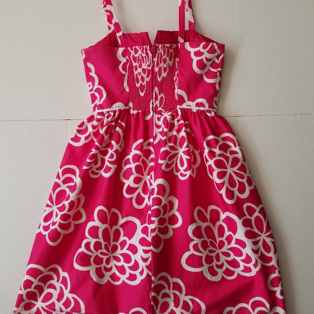 Hot Pink and White Summer Sundress by Madison Leigh - Picture 4 of 10